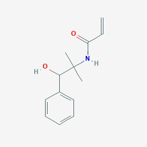 molecular formula C13H17NO2 B2577730 N-(1-Hydroxy-2-methyl-1-phenylpropan-2-yl)prop-2-enamide CAS No. 2361638-76-6