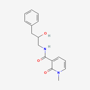 molecular formula C16H18N2O3 B2577731 N-(2-hydroxy-3-phenylpropyl)-1-methyl-2-oxo-1,2-dihydropyridine-3-carboxamide CAS No. 1351599-86-4