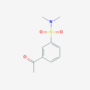 molecular formula C10H13NO3S B2577741 3-acetyl-N,N-dimethylbenzene-1-sulfonamide CAS No. 173158-15-1