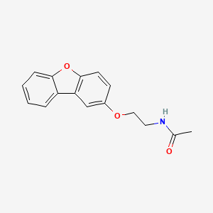 molecular formula C16H15NO3 B2577743 N-[2-(二苯并[b,d]呋喃-2-氧基)乙基]乙酰胺 CAS No. 333353-51-8