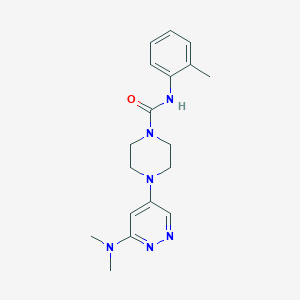 molecular formula C18H24N6O B2577757 4-(6-(dimethylamino)pyridazin-4-yl)-N-(o-tolyl)piperazine-1-carboxamide CAS No. 1795443-12-7