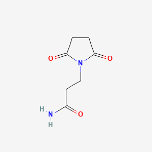 molecular formula C7H10N2O3 B2577761 3-(2,5-Dioxopyrrolidin-1-yl)propanamide CAS No. 66237-00-1