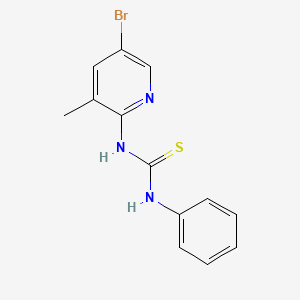 N-(5-bromo-3-methyl-2-pyridinyl)-N'-phenylthiourea