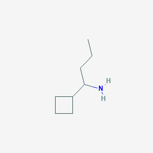 molecular formula C8H17N B2577769 1-Cyclobutylbutan-1-amine CAS No. 1270355-60-6