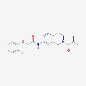 2-(2-fluorophenoxy)-N-(2-isobutyryl-1,2,3,4-tetrahydroisoquinolin-7-yl)acetamide