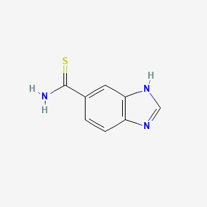 molecular formula C8H7N3S B2577773 Benzimidazole-6-thiocarboxamide CAS No. 1520864-90-7