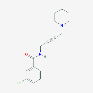 molecular formula C16H19ClN2O B2577782 3-chloro-N-(4-(piperidin-1-yl)but-2-yn-1-yl)benzamide CAS No. 1421584-92-0