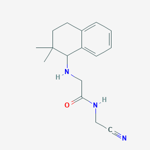 molecular formula C16H21N3O B2577785 N-(Cyanomethyl)-2-[(2,2-dimethyl-3,4-dihydro-1H-naphthalen-1-YL)amino]acetamide CAS No. 1645430-47-2