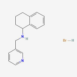 molecular formula C16H19BrN2 B2577795 Pyridin-3-ylmethyl-(1,2,3,4-tetrahydro-naphthalen-1-YL)-amine hydrobromide CAS No. 1052526-84-7
