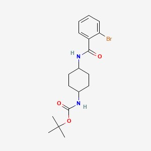 molecular formula C18H25BrN2O3 B2577808 tert-Butyl (1R*,4R*)-4-(2-bromobenzamido)cyclohexylcarbamate CAS No. 1286275-26-0