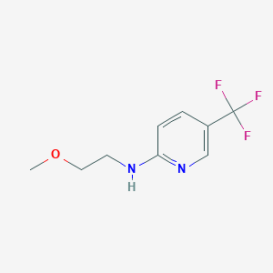 molecular formula C9H11F3N2O B2577817 N-(2-甲氧基乙基)-5-(三氟甲基)吡啶-2-胺 CAS No. 838901-79-4