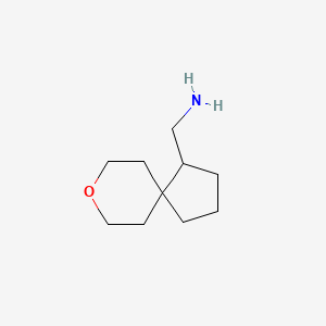 molecular formula C10H19NO B2577833 8-氧代螺[4.5]癸-1-基甲胺 CAS No. 1546741-05-2