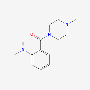 molecular formula C13H19N3O B2577838 N-methyl-2-(4-methylpiperazine-1-carbonyl)aniline CAS No. 348612-46-4