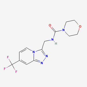N-((7-(trifluoromethyl)-[1,2,4]triazolo[4,3-a]pyridin-3-yl)methyl)morpholine-4-carboxamide