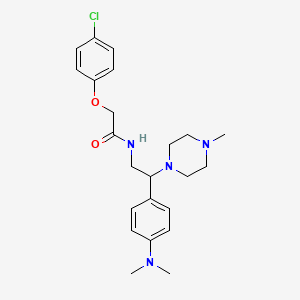 molecular formula C23H31ClN4O2 B2577843 2-(4-氯苯氧基)-N-(2-(4-(二甲氨基)苯基)-2-(4-甲基哌嗪-1-基)乙基)乙酰胺 CAS No. 946218-04-8