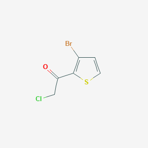 molecular formula C6H4BrClOS B2577850 1-(3-溴噻吩-2-基)-2-氯乙酮 CAS No. 62715-35-9
