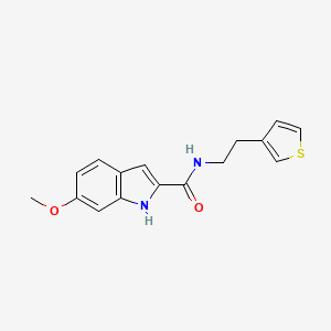 6-methoxy-N-(2-(thiophen-3-yl)ethyl)-1H-indole-2-carboxamide