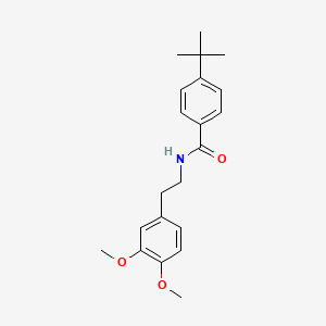 molecular formula C21H27NO3 B2577866 4-tert-butyl-N-[2-(3,4-dimethoxyphenyl)ethyl]benzamide CAS No. 352218-35-0