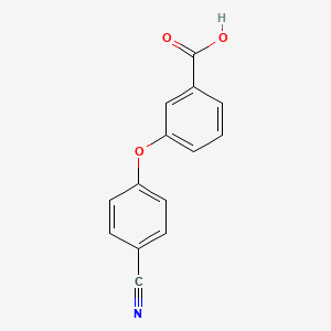 molecular formula C14H9NO3 B2577891 3-(4-Cyanophenoxy)benzoic acid CAS No. 313549-93-8