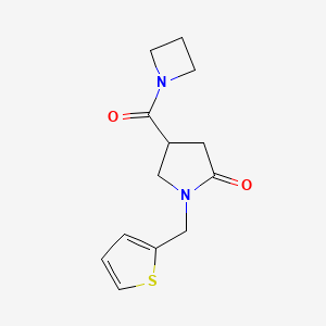 4-(Azetidine-1-carbonyl)-1-(thiophen-2-ylmethyl)pyrrolidin-2-one