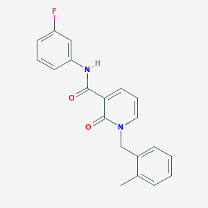 N-(3-fluorophenyl)-1-(2-methylbenzyl)-2-oxo-1,2-dihydropyridine-3-carboxamide