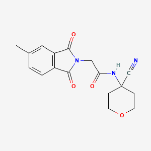 N-(4-Cyanooxan-4-yl)-2-(5-methyl-1,3-dioxoisoindol-2-yl)acetamide