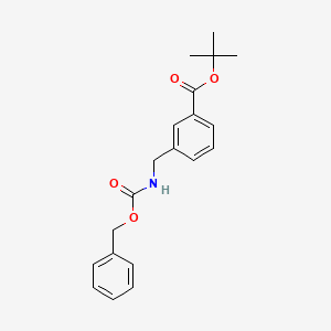 molecular formula C20H23NO4 B2577944 苯甲酸苄酯3-(叔丁氧羰基)苄基氨基甲酸酯 CAS No. 102638-44-8
