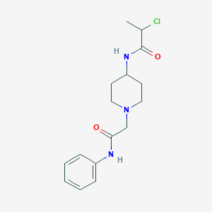 N-[1-(2-Anilino-2-oxoethyl)piperidin-4-yl]-2-chloropropanamide