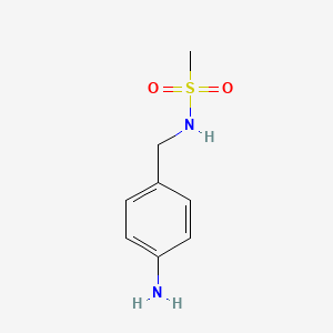 molecular formula C8H12N2O2S B2577975 N-[(4-氨基苯基)甲基]甲磺酰胺 CAS No. 81880-95-7