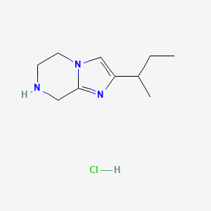 molecular formula C10H18ClN3 B2577985 2-(butan-2-yl)-5H,6H,7H,8H-imidazo[1,2-a]pyrazine hydrochloride CAS No. 2193059-53-7