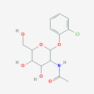 N-[2-(2-chlorophenoxy)-4,5-dihydroxy-6-(hydroxymethyl)oxan-3-yl]acetamide