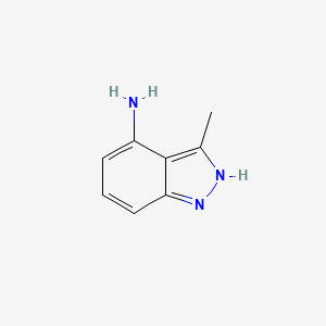 molecular formula C8H9N3 B2577991 3-Methyl-1H-indazol-4-amine CAS No. 945397-02-4