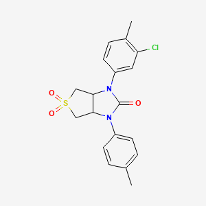 1-(3-chloro-4-methylphenyl)-3-(4-methylphenyl)-hexahydro-1H-5lambda6-thieno[3,4-d]imidazole-2,5,5-trione