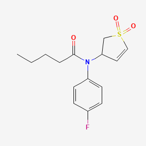 N-(1,1-dioxido-2,3-dihydrothien-3-yl)-N-(4-fluorophenyl)pentanamide