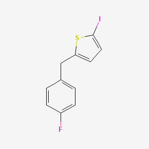 molecular formula C11H8FIS B2578007 2-(4-Fluorobenzyl)-5-iodothiophene CAS No. 154355-88-1