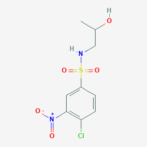 molecular formula C9H11ClN2O5S B2578010 [(4-Chloro-3-nitrophenyl)sulfonyl](2-hydroxypropyl)amine CAS No. 1153554-85-8