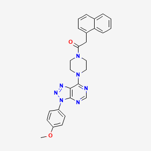 1-(4-(3-(4-methoxyphenyl)-3H-[1,2,3]triazolo[4,5-d]pyrimidin-7-yl)piperazin-1-yl)-2-(naphthalen-1-yl)ethanone