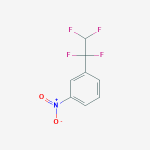 molecular formula C8H5F4NO2 B2578021 1-Nitro-3-(1,1,2,2-tetrafluoroethyl)benzene CAS No. 2551119-17-4