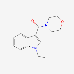 molecular formula C15H18N2O2 B2578040 (1-乙基-1H-吲哚-3-基)(吗啉)甲酮 CAS No. 866145-28-0