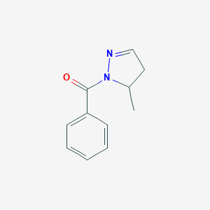 molecular formula C11H12N2O B257806 1-benzoyl-5-methyl-4,5-dihydro-1H-pyrazole 