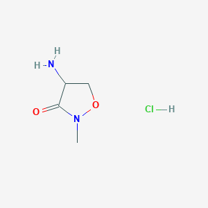 4-amino-2-methyl-1,2-oxazolidin-3-one hydrochloride