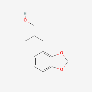 molecular formula C11H14O3 B2578075 3-(1,3-Benzodioxol-4-yl)-2-methylpropan-1-ol CAS No. 2248378-17-6