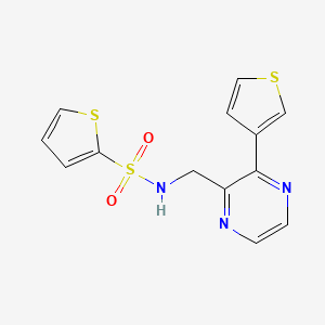 N-((3-(thiophen-3-yl)pyrazin-2-yl)methyl)thiophene-2-sulfonamide