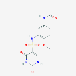 N-[3-[(2,4-dioxo-1H-pyrimidin-5-yl)sulfonylamino]-4-methoxyphenyl]acetamide