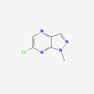 molecular formula C6H5ClN4 B2578102 6-chloro-1-methyl-1H-Pyrazolo[3,4-b]pyrazine CAS No. 1539296-65-5
