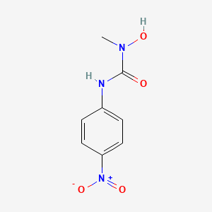 molecular formula C8H9N3O4 B2578110 N-羟基-N-甲基-N'-(4-硝基苯基)脲 CAS No. 28267-57-4