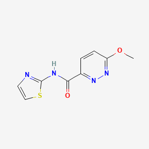 molecular formula C9H8N4O2S B2578116 6-甲氧基-N-(噻唑-2-基)吡啶-3-甲酰胺 CAS No. 1251623-37-6