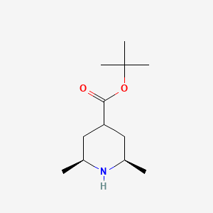 molecular formula C12H23NO2 B2578118 Tert-butyl (2S,6R)-2,6-dimethylpiperidine-4-carboxylate CAS No. 2248176-10-3