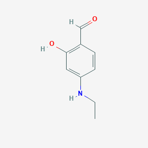 molecular formula C9H11NO2 B2578122 4-(乙氨基)-2-羟基苯甲醛 CAS No. 1379171-03-5