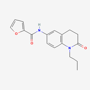 molecular formula C17H18N2O3 B2578124 N-(2-oxo-1-propyl-1,2,3,4-tetrahydroquinolin-6-yl)furan-2-carboxamide CAS No. 941953-30-6